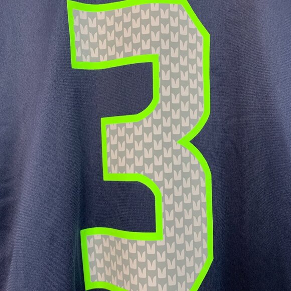 Nike NFL Seahawks Russell Wilson Jersey XL On Field Navy EUC 7717 - Picture 7 of 10